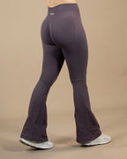 LEGGINGS FLARE PANTS - GRIS STORM