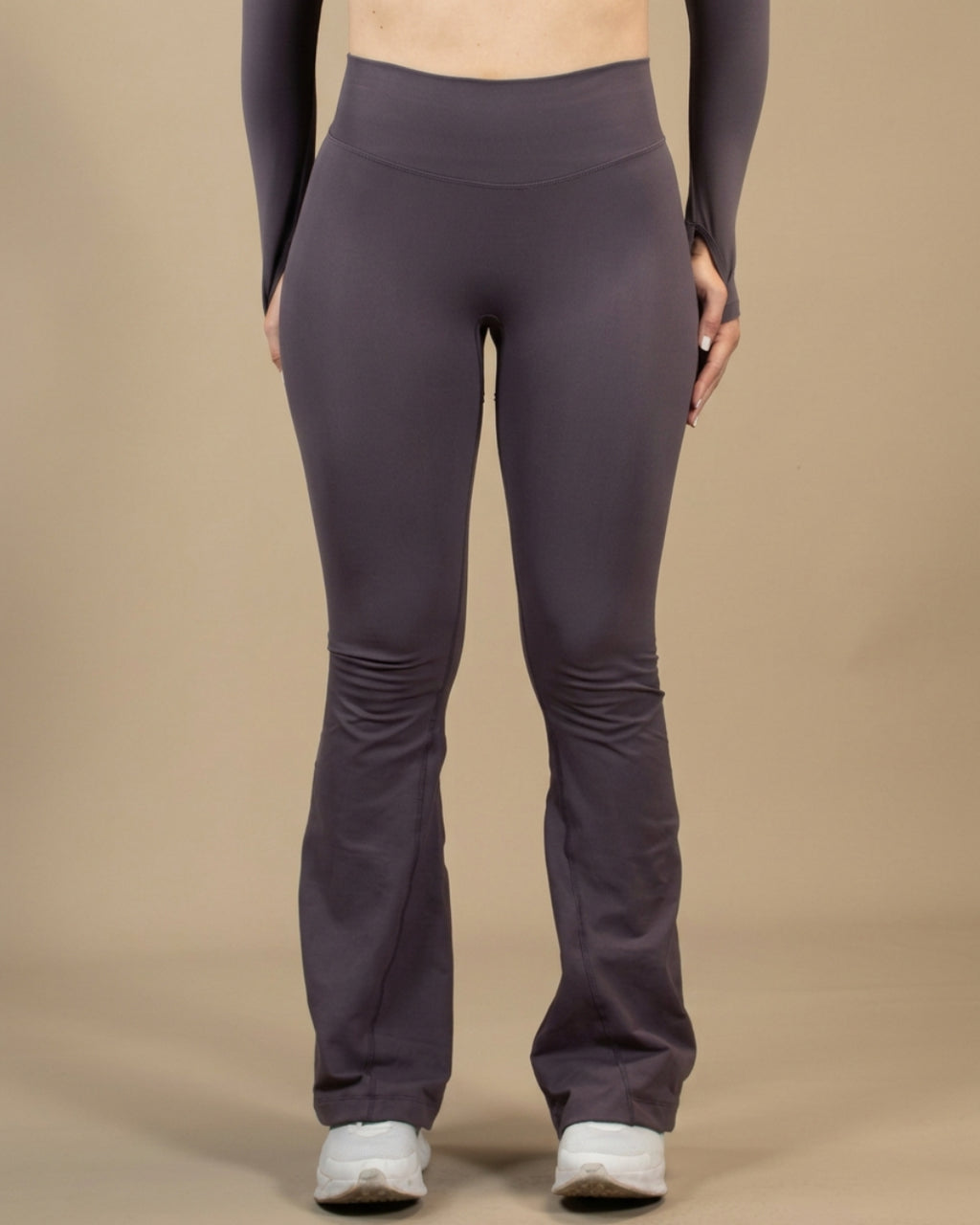 LEGGINGS FLARE PANTS - GRIS STORM