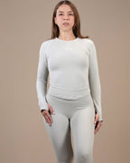 TOP COMPRESS DE MANGA LARGA - BLANCO IVORY