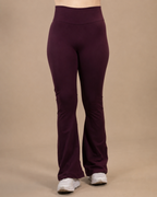 LEGGINGS FLARE PANTS - VINO