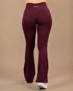 LEGGINGS FLARE PANTS - VINO