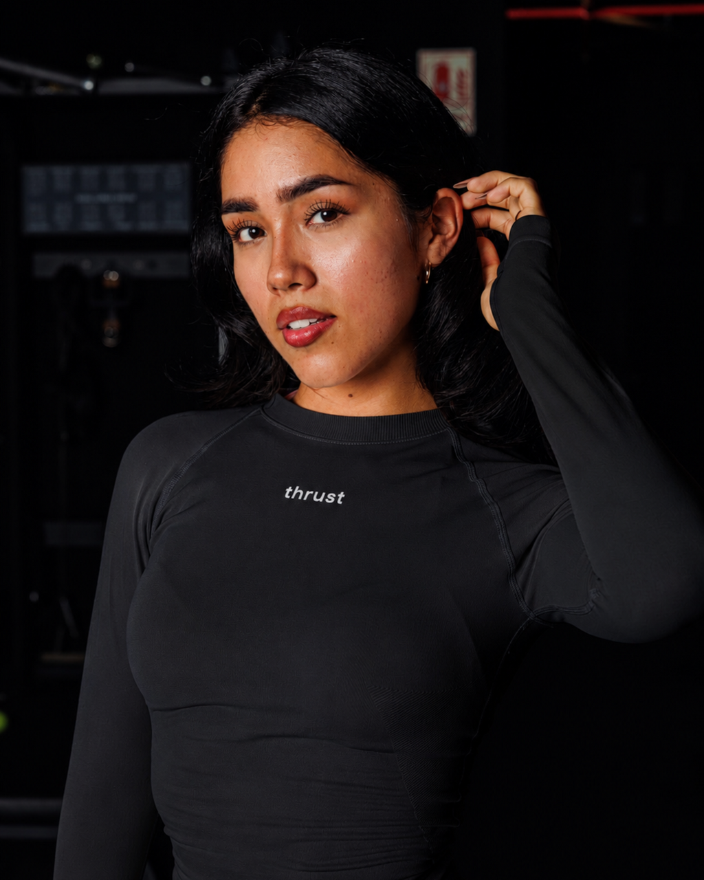 TOP COMPRESS DE MANGA LARGA - BLACK