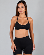 SCOOP BRA CON TIRAS - BLACK