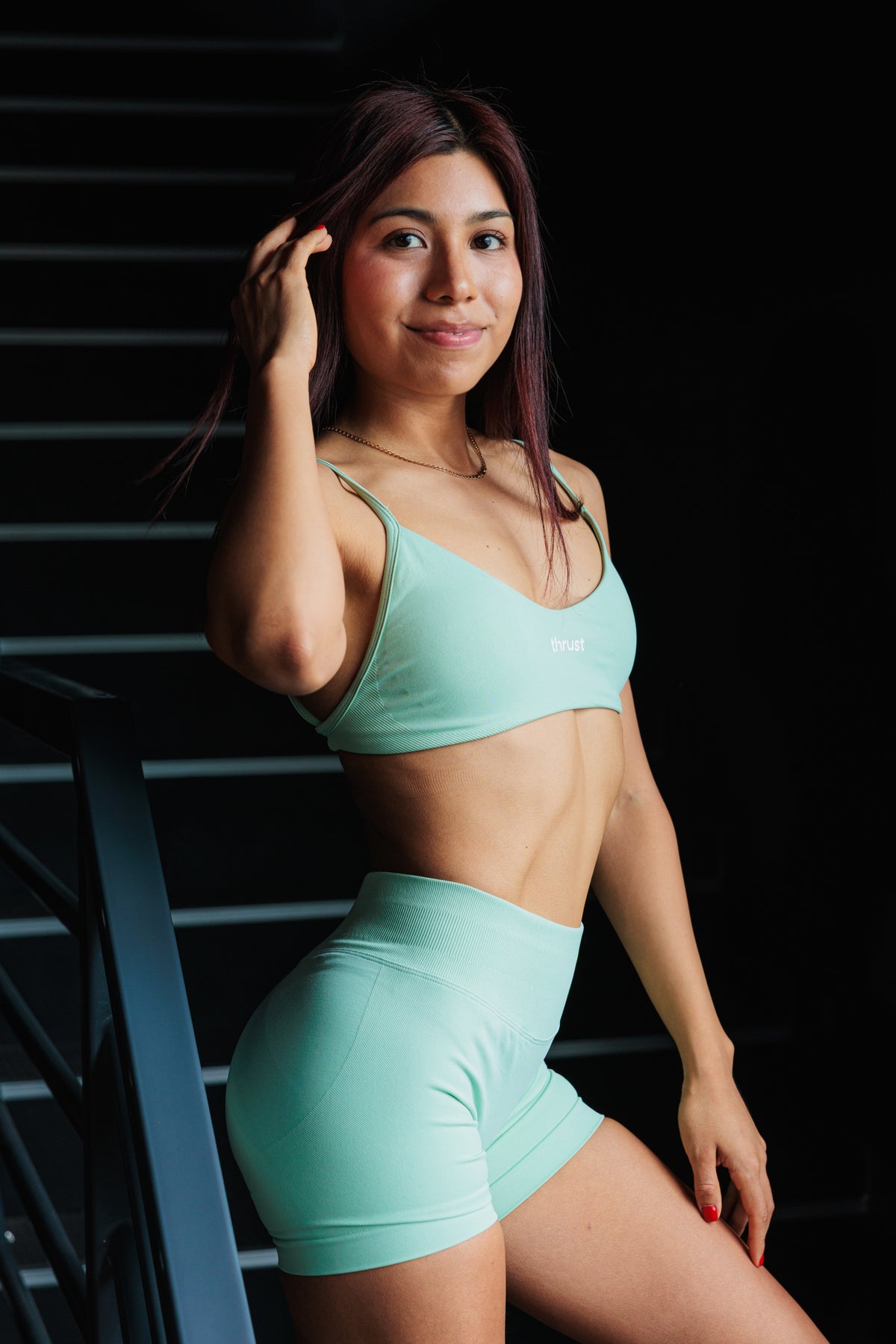 SCOOP BRA CON TIRAS - MENTA