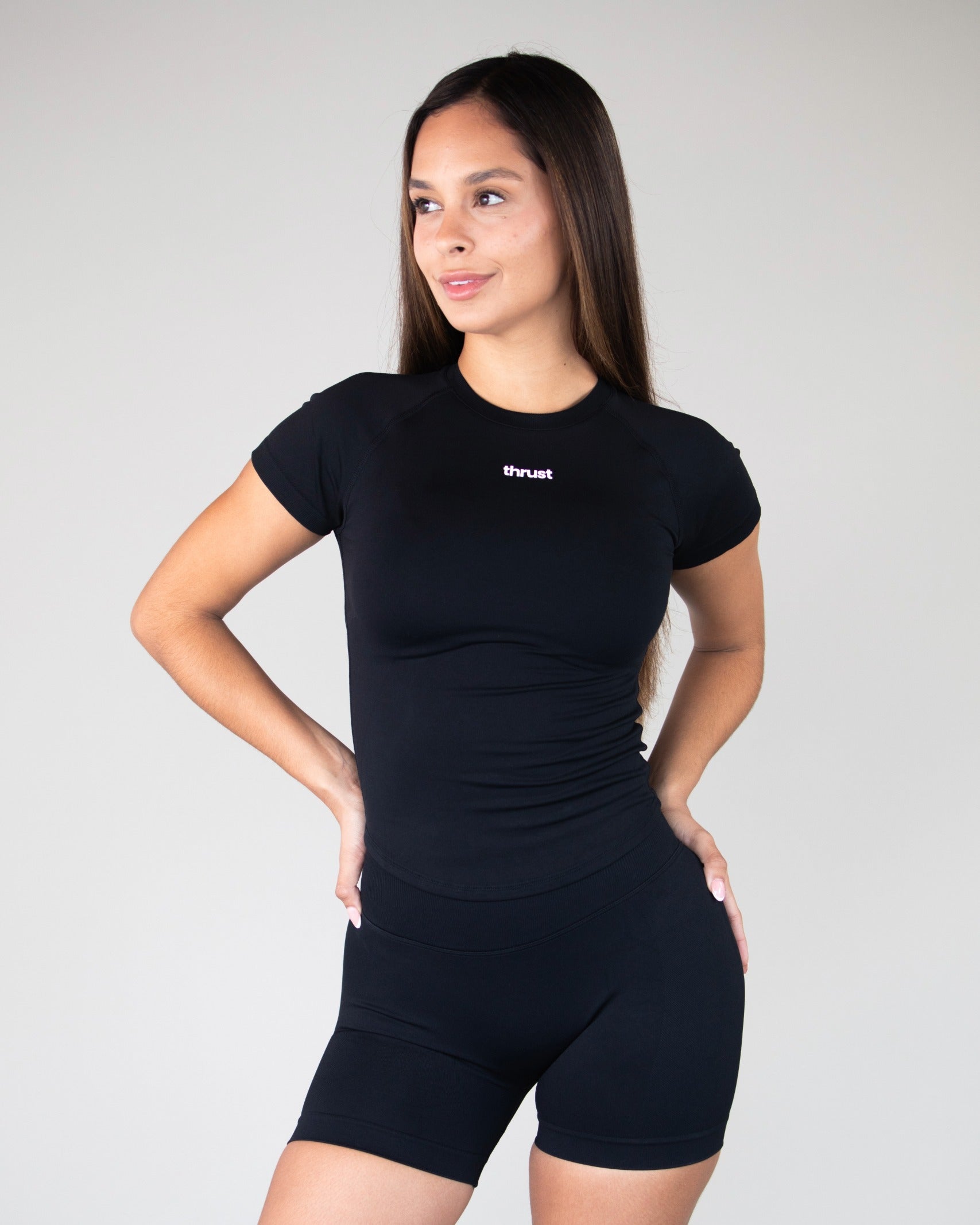 SCULPT COMPRESS TOP - BLACK