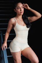 SCOOP TANK CON TIRAS - MANTEQUILLA