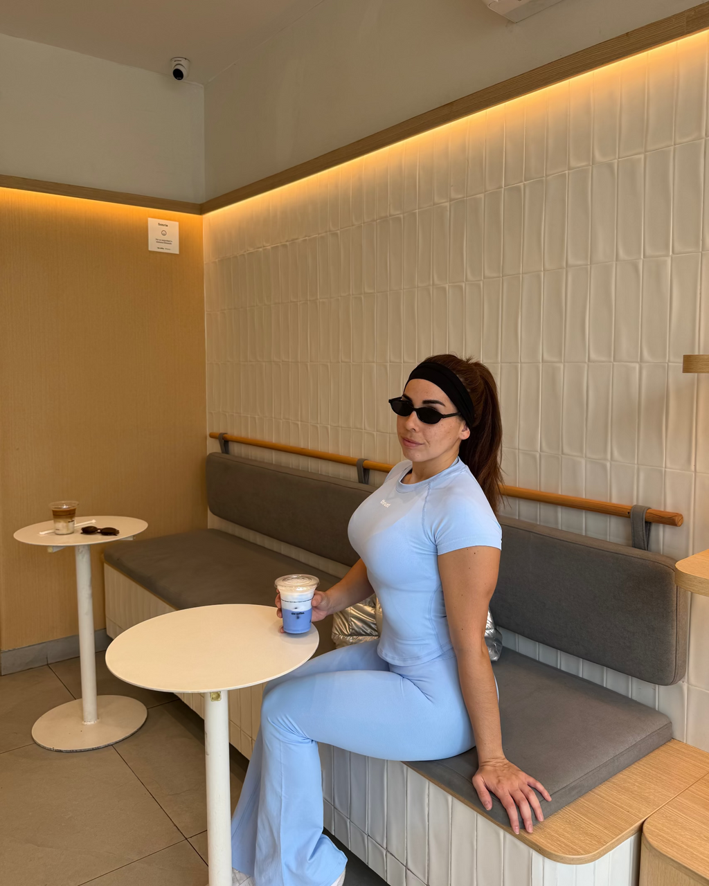 LEGGINGS FLARE PANTS - CELESTE